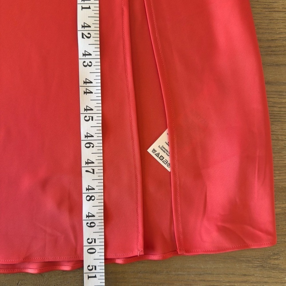 Aritzia Babaton Fonda Satin Midi Dress-Cowl Neck Sexy Slip Dress-Poppy Red-Sz Sm - Picture 14 of 15